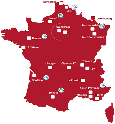 Brand Infracstructure France Carte Agences